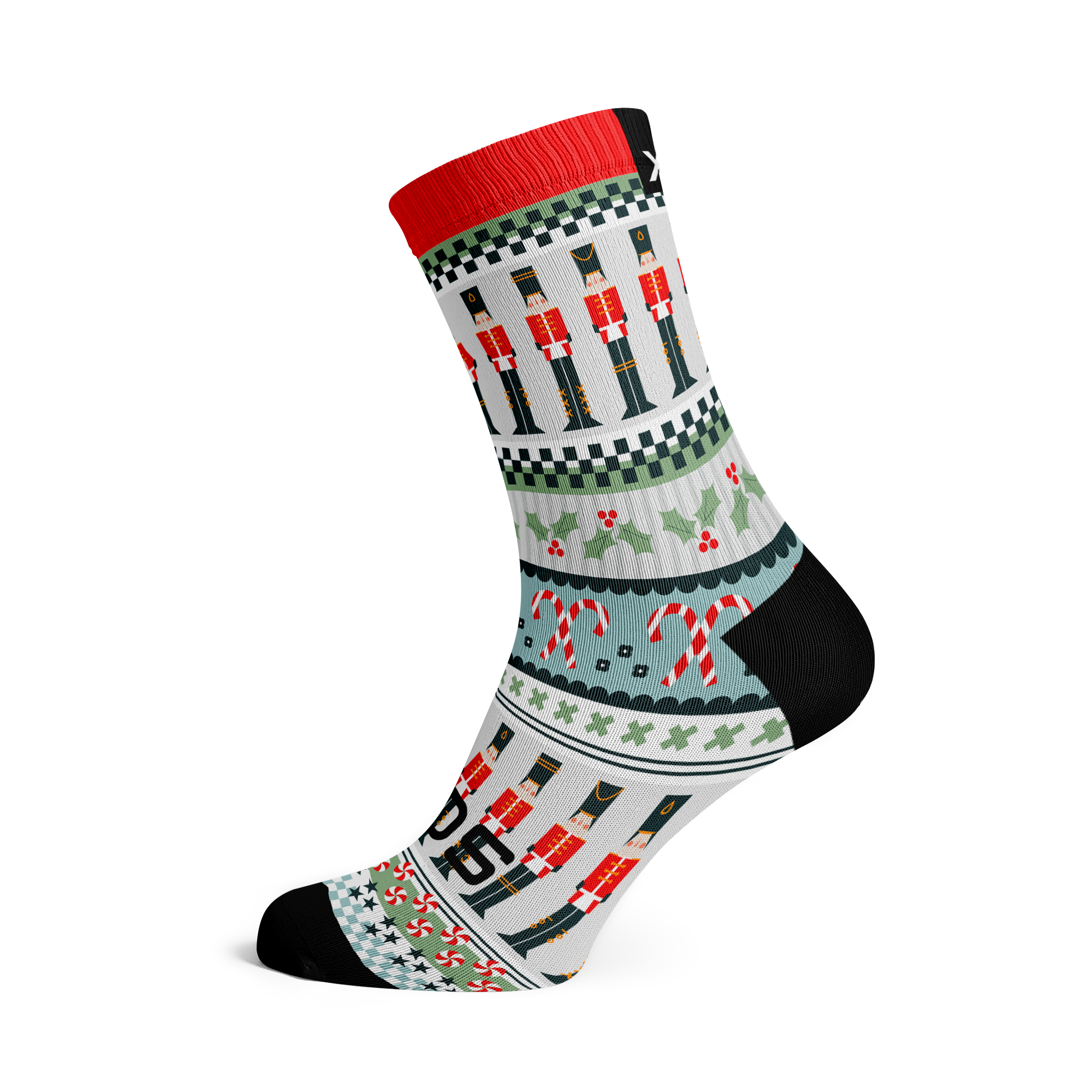 Holly Jolly Nutcracker Socks