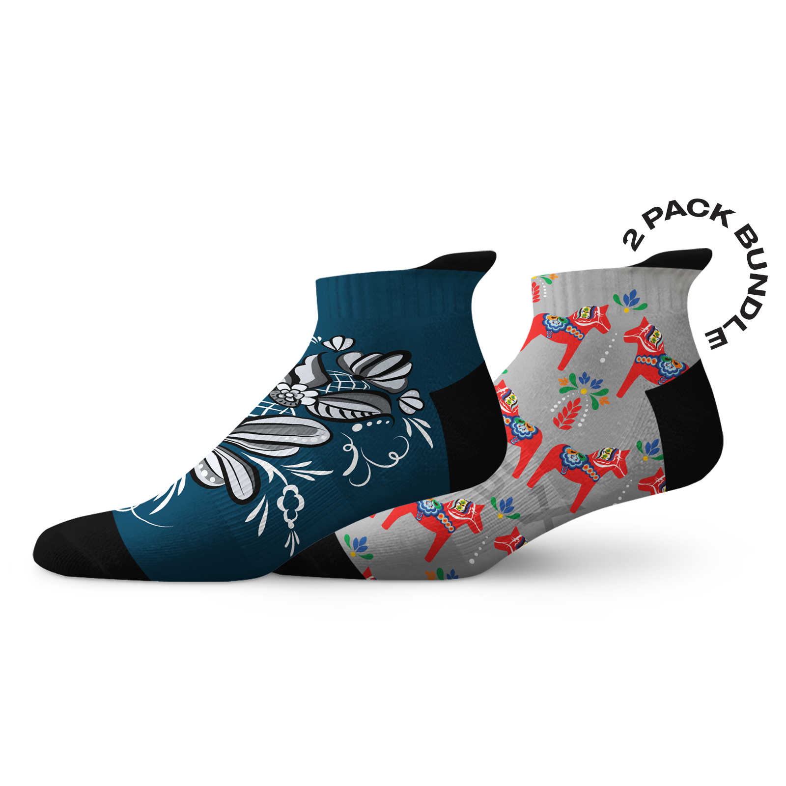 Navy Tab B/W Kurbits & Grey Dalahorse Tab Combo