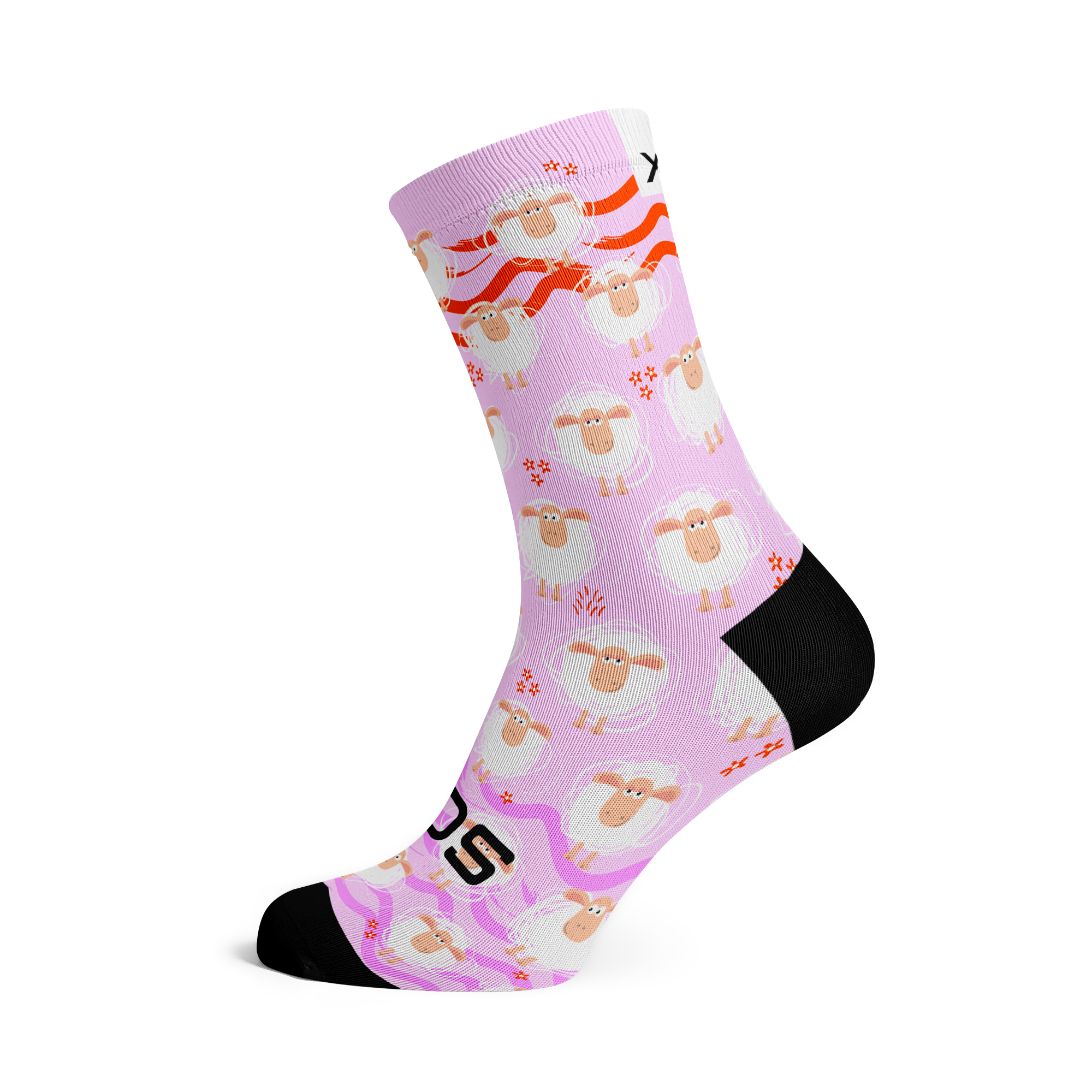 Pink Sheep Socks