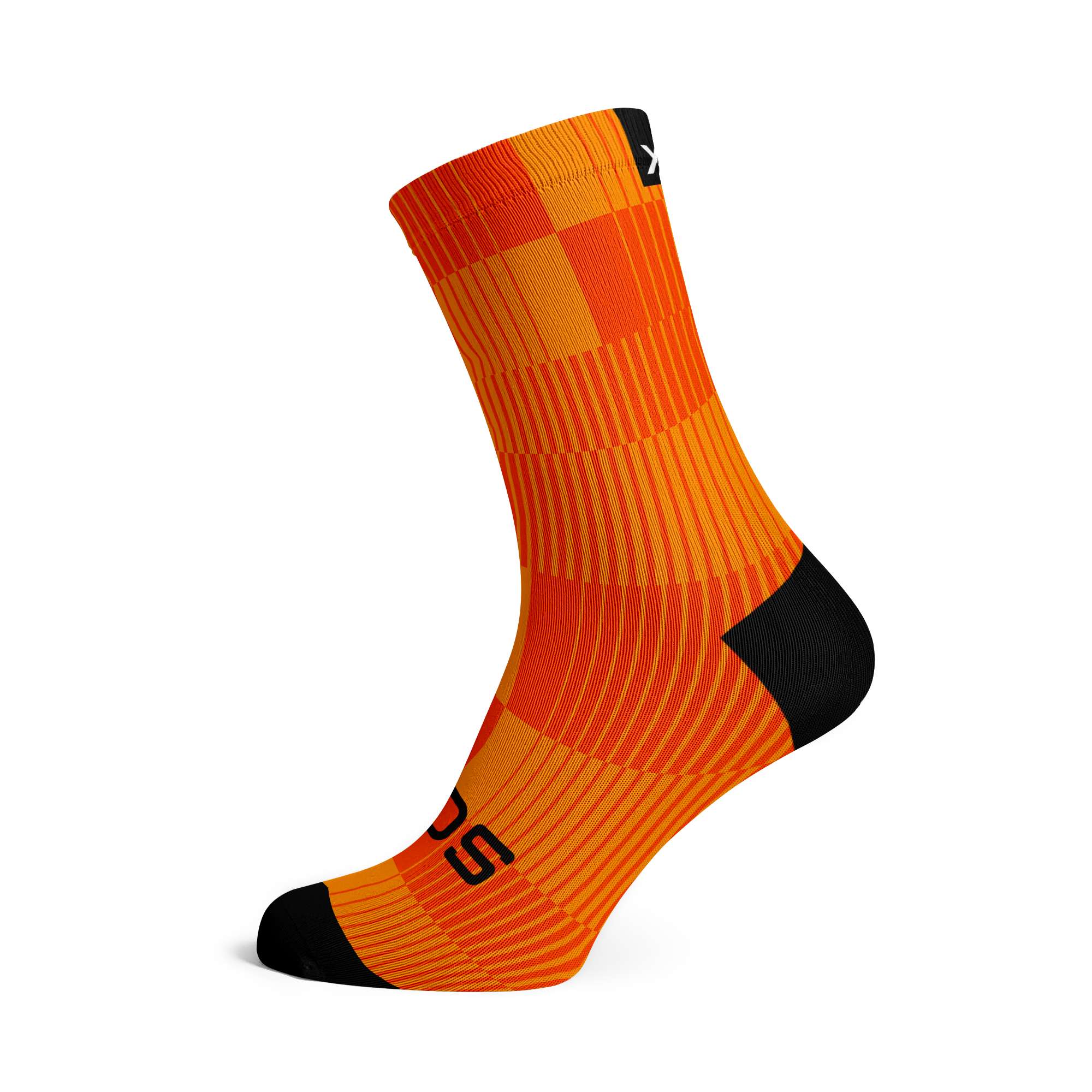 Slight Orange Crew Socks