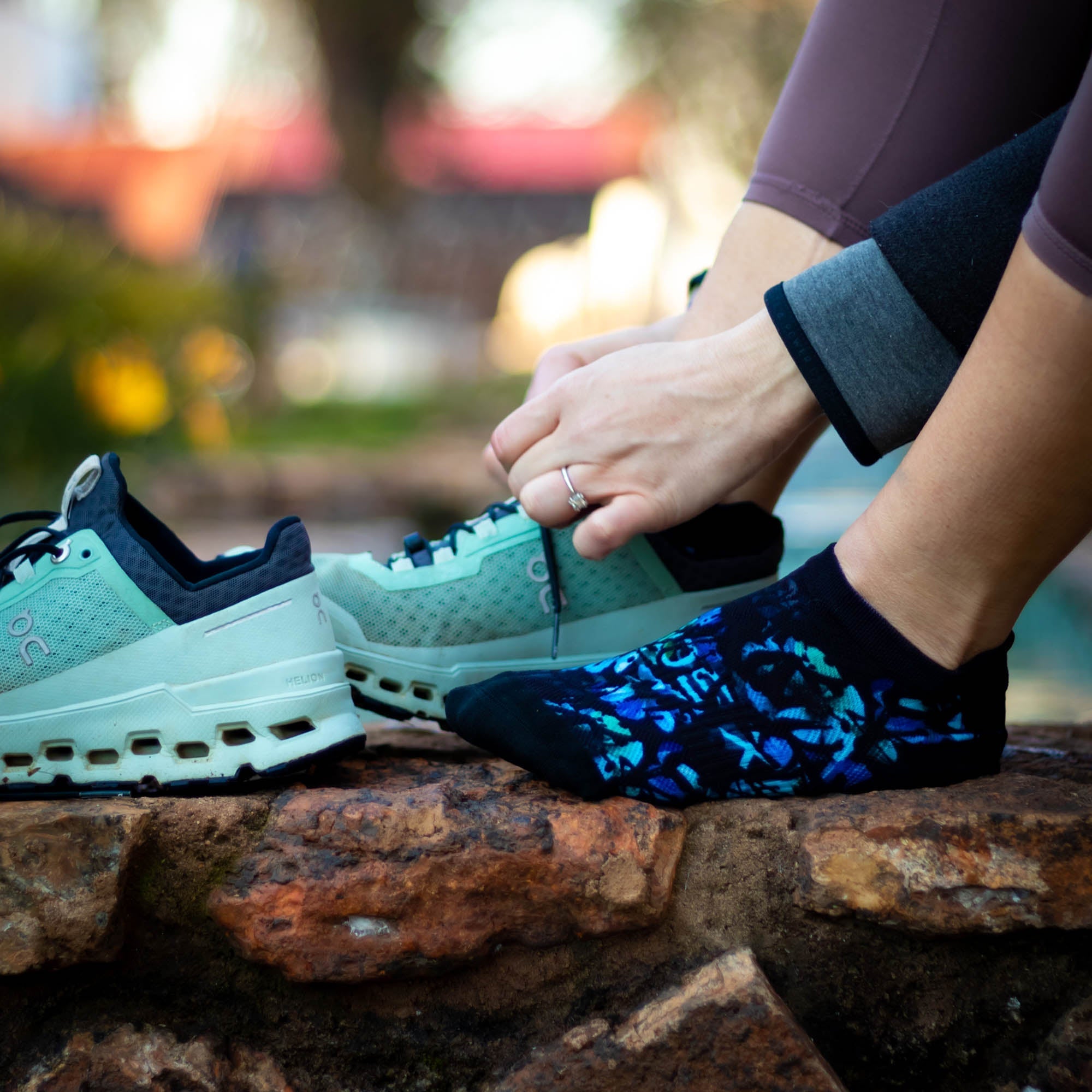 Blues Tab Black Socks