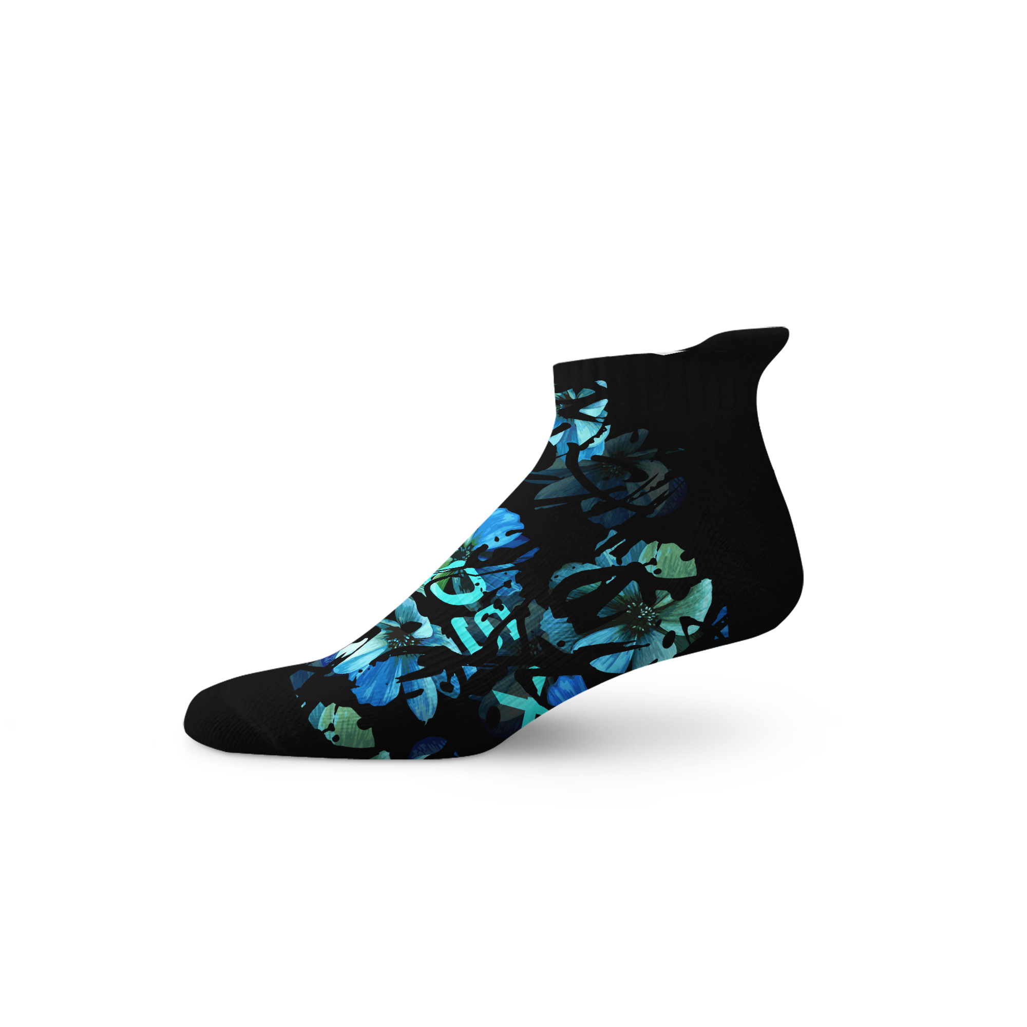 Blues Tab Black Socks