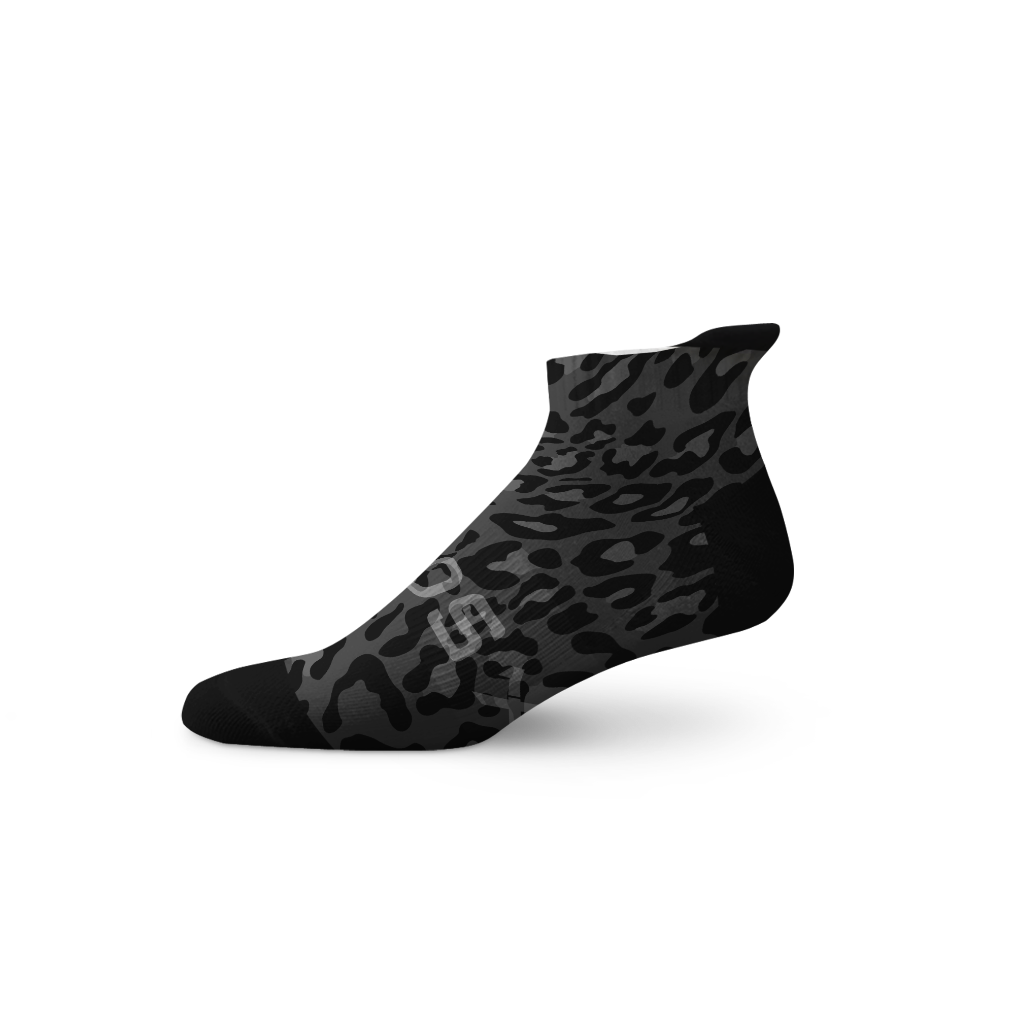 Leopard Black Tab Socks