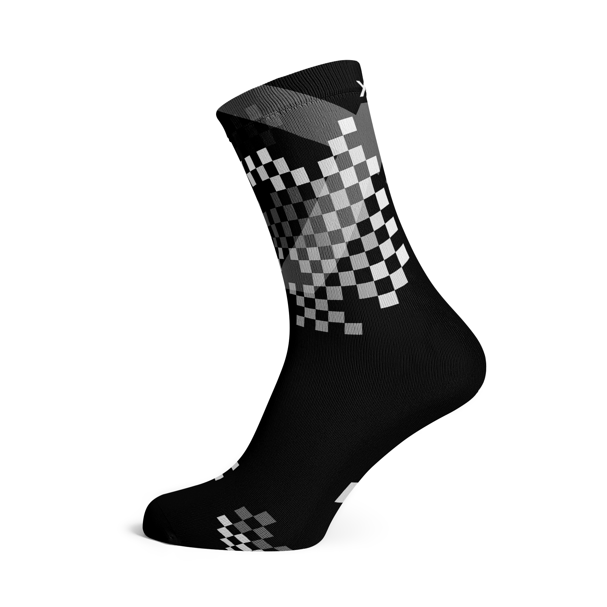 X Black Crew Socks